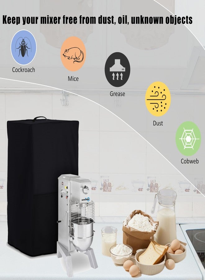 Wulbesin Commercial Planetary Mixer Cover, Compatible with Univex mixers，High Density Oxford Fabric (Only Cover) (40+ Quart) - Image 3